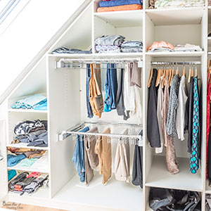 sloped ceiling closet