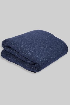 שמיכת מילוי לתינוקות - בסיס כחול נקודות