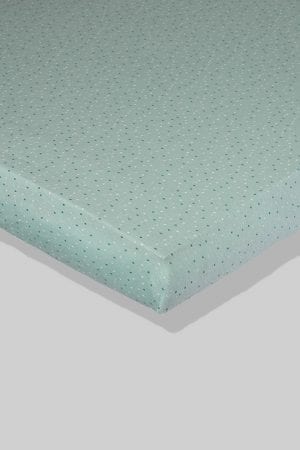 סדין לתינוק - ירוק נקודות - מיטת תינוק/מיטת מעבר | עריסה