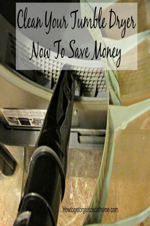 Clean your tumble dryer and remove the fluff build up, not only will it save you money but it will also prevent the possibility of fire!