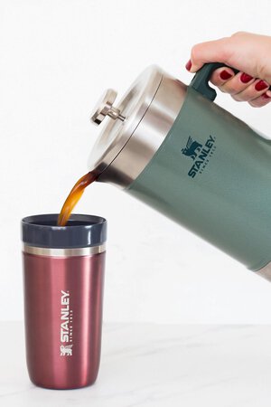 Pouring from Insulated French Press