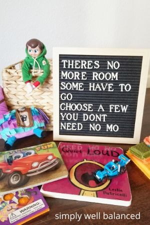 Elf on the Shelf Letterboard message: Toy Donation