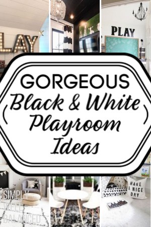 Black and White Kids Playroom Ideas - Gender Neutral