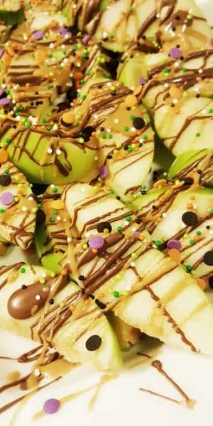 Halloween Apple Nachos Snack