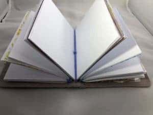 The traveler's notebook does not lay open flat on my desk