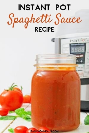instant pot spaghetti sauce