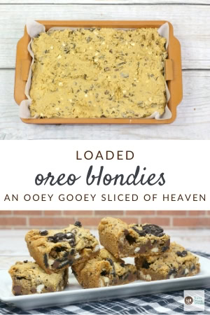 loaded oreo blondies