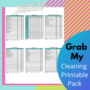 6 cleaning checklist printables that you can download and use again and again