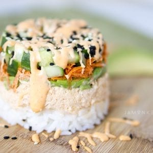 Spicy Tuna Sushi Stack