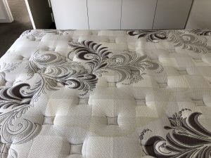 Urine stain on a mattress removed