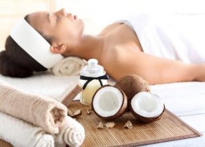 Coconut oil can be used as pre-bath massage oil to reduce stress and relax muscles