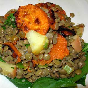 Lentil Sweet Potato Salad