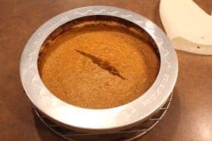 Pie shields keep the edge of the pie crust from burning.