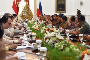 Pertemuan Bilateral Indonesia - Filipina, di Istana Merdeka, Jakarta, Jumat (9/9) sore. (Foto: Humas/Rahmat)