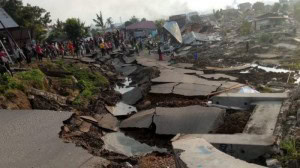Salah satu sudut kota Palu yang rusak berat akibat gempa bumi dan tsunami yang terjadi Jumat (28/9) lalu. (Foto: IST)
