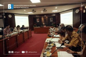 Personnel Advisory Agency (BAPEK) meeting at the central Civil Service Agency (BKN) office, Jakarta, Thursday (11/4). (Photo: BKN Public Relations)