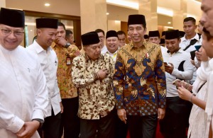 President Jokowi and Vice President Jusuf Kalla attended Golkar Partys Iftar, Jakarta, Sunday (19/5). (Photo by: Presidential Secretariat).