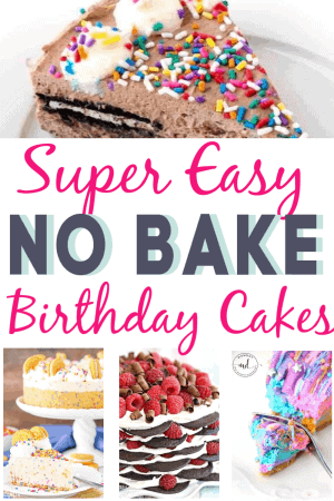 Super Easy No Bake Birthday Cake ideas