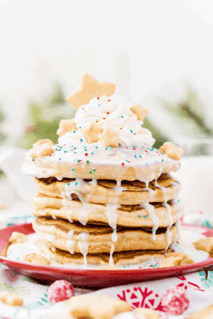 Christmas Morning Sugar Cookie Pancakes