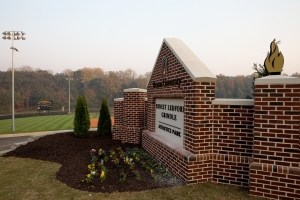 The entrance to the Brenau University Ernest Ledford Grindle Athletics Park