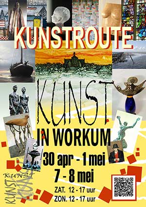 Kunst In Workum poster kunstroute 2016