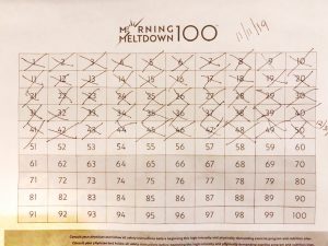 photo of tracking sheet