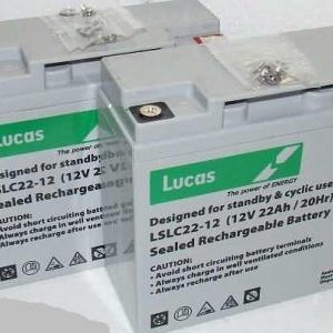 12V 22 Ah batteries x 2-Lucas Batteries