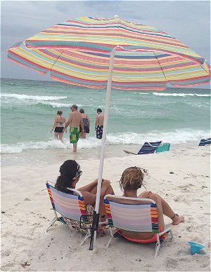 Breathe Easy in the Sand: How To Secure a Beach Umbrella. | OutsideModern
