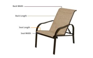 replacement sling patio slings chairs chair recliner ottoman