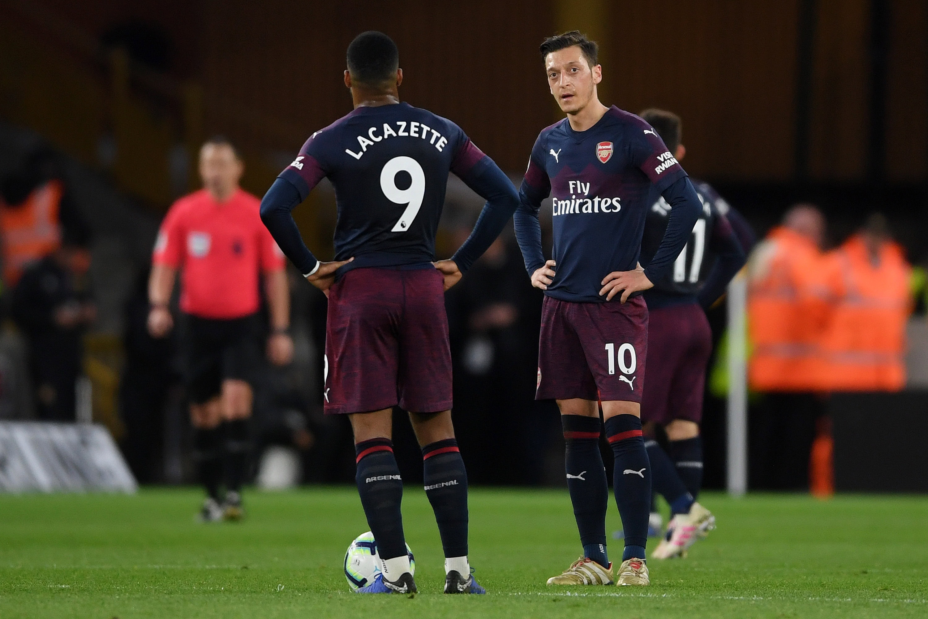 Arsenal attackers had a terrible night against Wolves. (Photo courtesy: AFP/Getty)