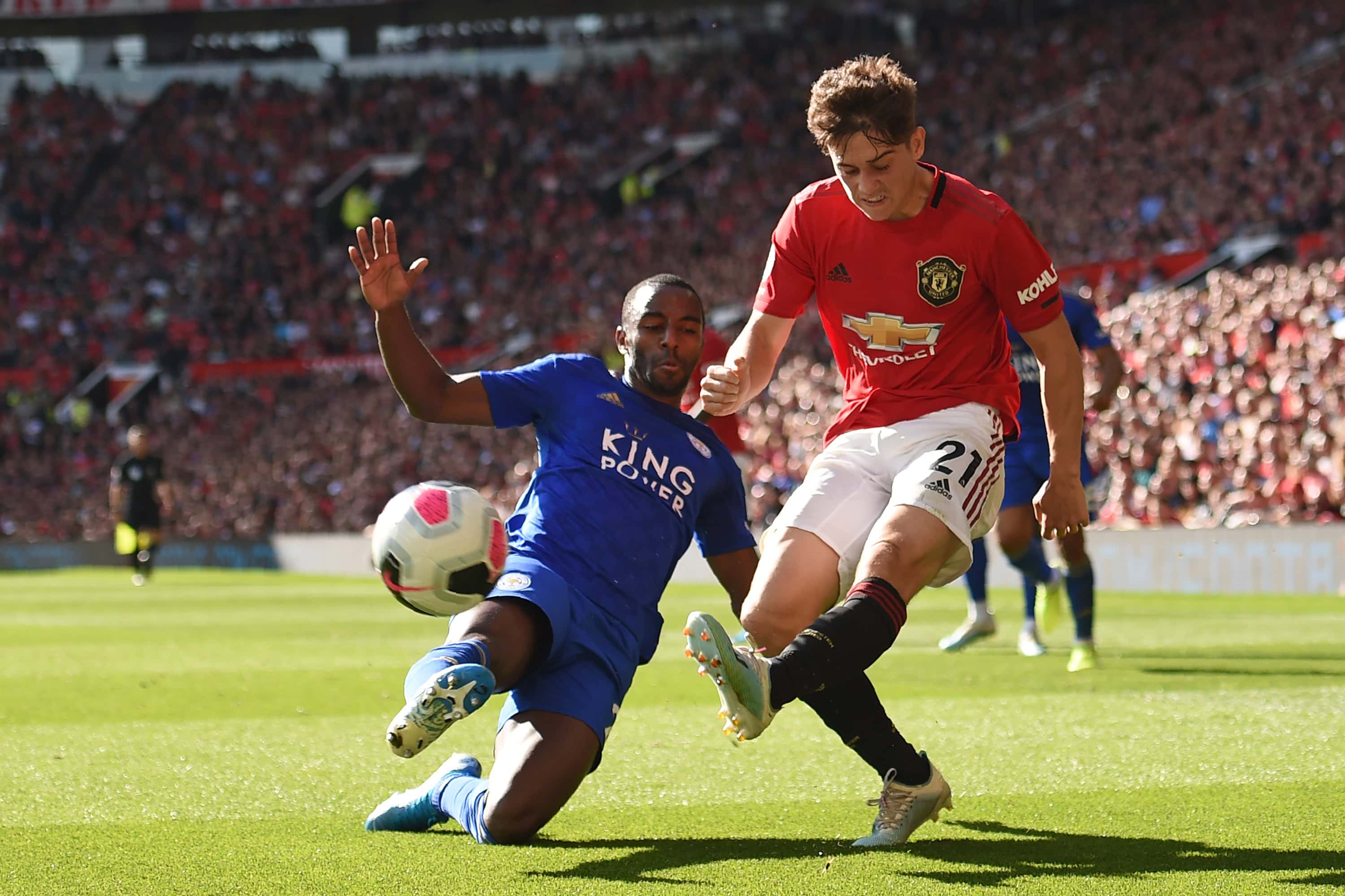 Ricardo Pereira is ruled out against Manchester United (Photo by Oli Scarff/AFP/Getty Images)