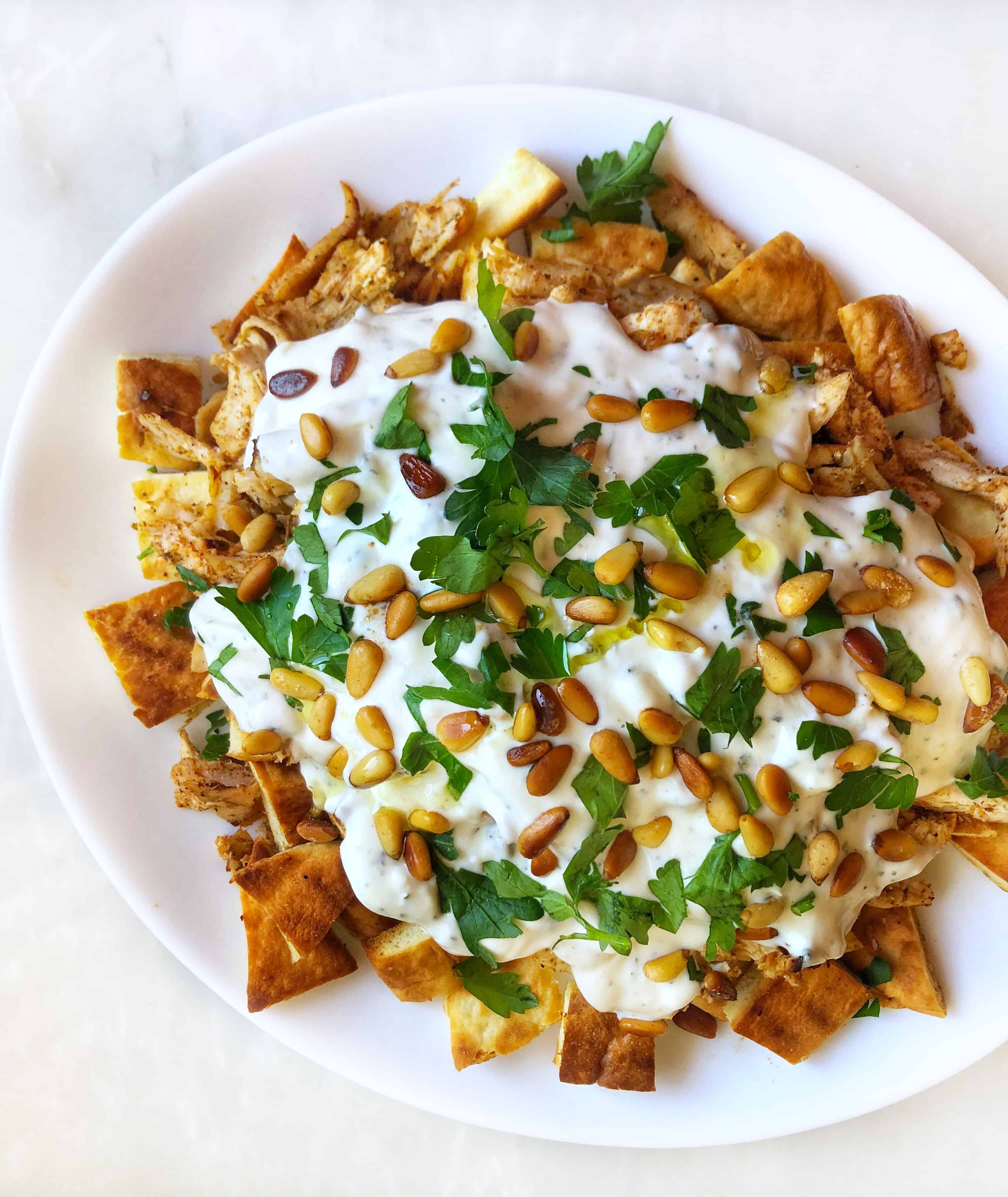 chicken fatteh