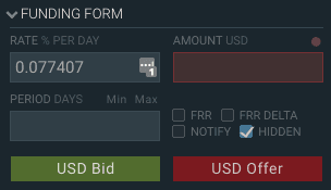 BitfinexレンディングHidden