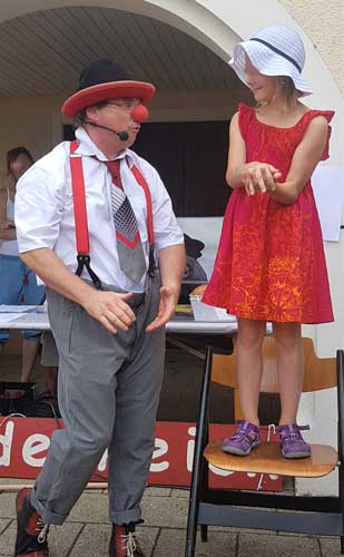 Clown in Albstadt beim Kindergeburtstag