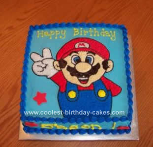 Cool Super Mario Brothers Birthday Cake Design