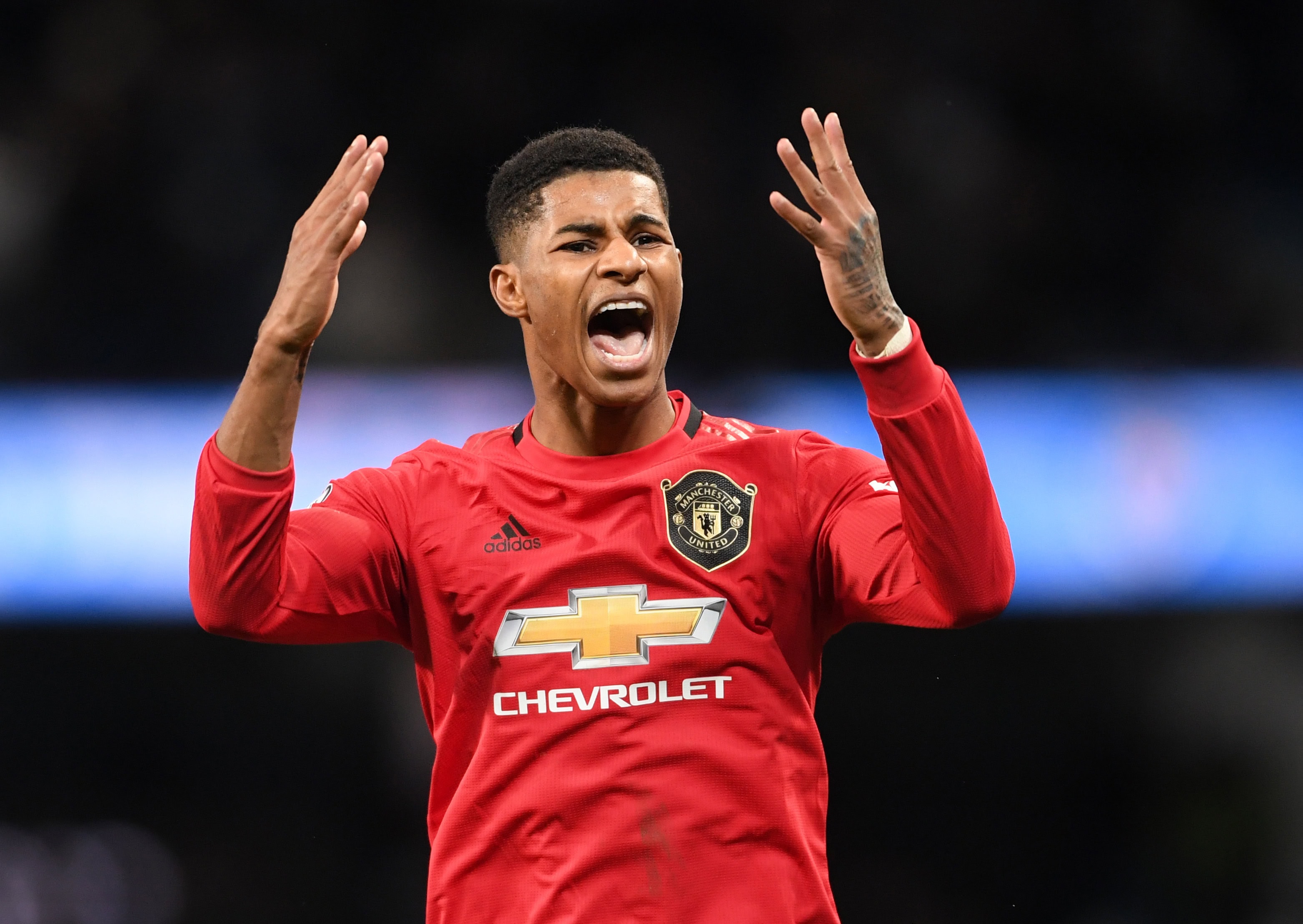 Drawing comparisons with Cristiano Ronaldo, but will Rashford be the one to replace Messi at Barcelona? (Photo by Laurence Griffiths/Getty Images)