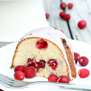 Cranberry Cream Cheese Pound Cake