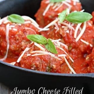 Jumbo Cheese Filled Italian Meatballs