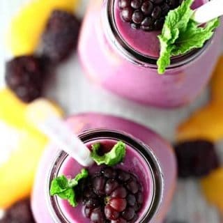 Blackberry Peach Pineapple Smoothie