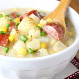 Cajun Sausage and Corn Chowder