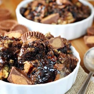 Slow Cooker Peanut Butter Chocolate Swirl Cake