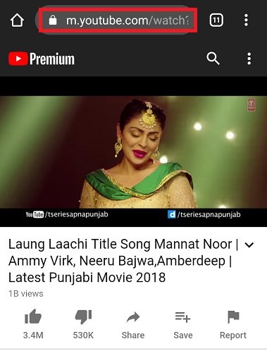Open Youtube video in browser
