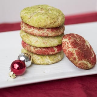Colored Snickerdoodle Cookies