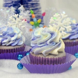 Sugar Plum Fairy Holiday Cupcakes