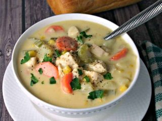 Cheesy Chicken Vegetable Chowder