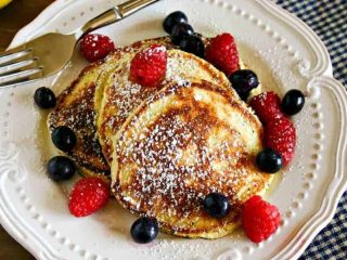 Lemon Poppy Seed Ricotta Pancakes