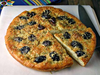Greek Olive Focaccia Bread