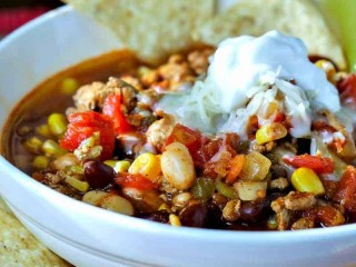 Skinny Slow Cooker Taco Soup