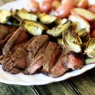 Grilled Baby Artichokes with Lemon and Garlic