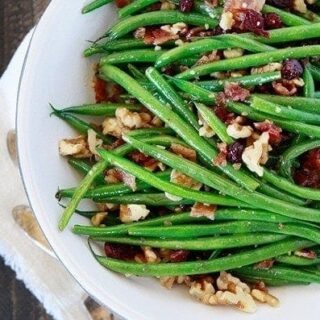 Sauteed Garlic Bacon Green Beans